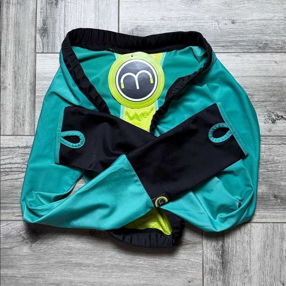Moxie Cycling Aqua Blue Reflective Century Bolero